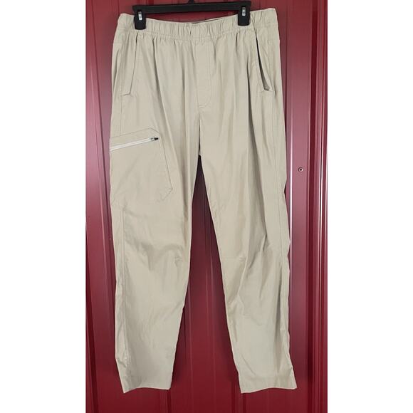 Eddie Bauer Pants Nylon‎ Stretch Performance Hiking Cargo Elastic Waist Large - Picture 1 of 8
